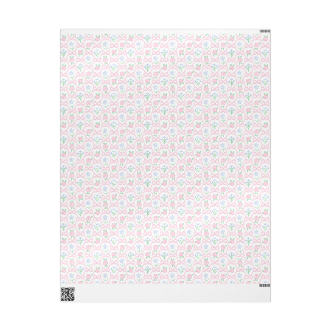 Preppy Ribbonerie Floral Wrapping Paper