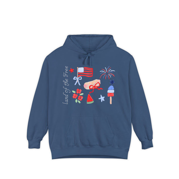 Land of the Free Patriotic Hoodie 🎀🇺🇸