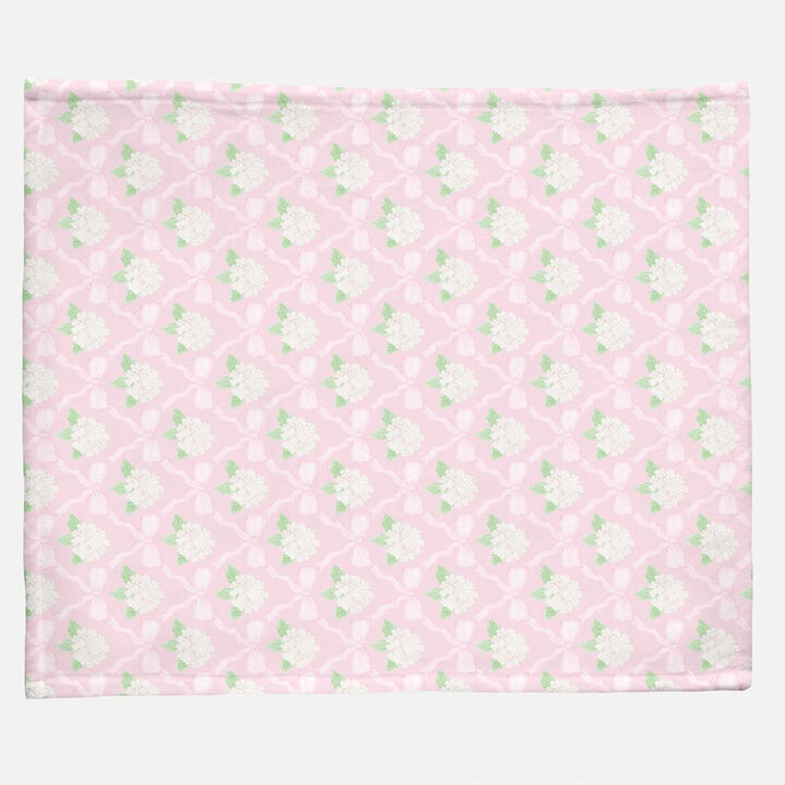 Blush Hydrangea Nursery Minky Blanket