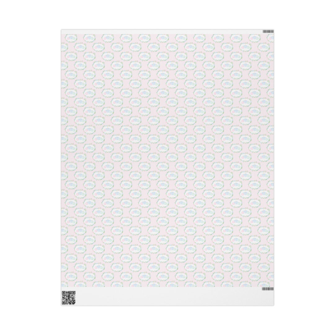 Floral Pastel Pumpkisns Wrapping Paper Roll — Pastel Gift Wrap