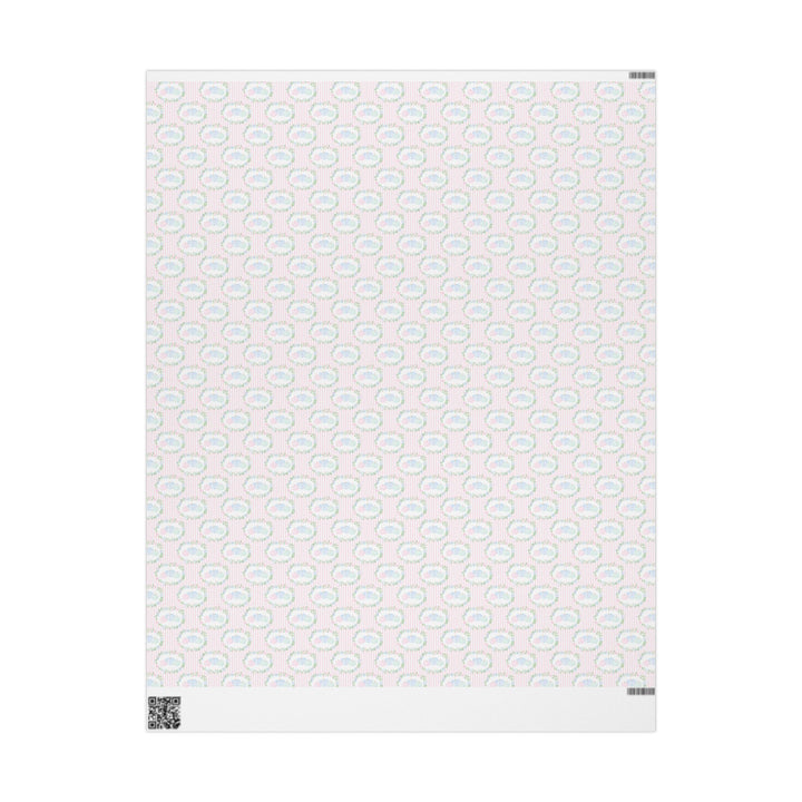 Floral Pastel Pumpkisns Wrapping Paper Roll — Pastel Gift Wrap