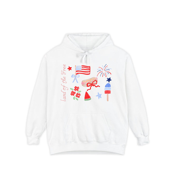 Land of the Free Patriotic Hoodie 🎀🇺🇸