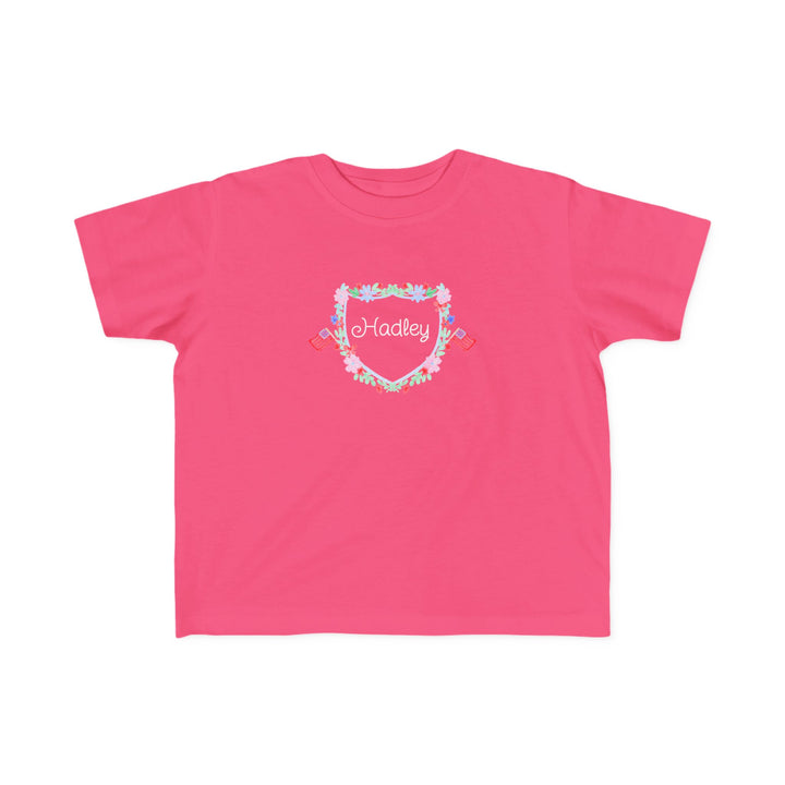 Personalized 4th of July Crest Toddler T-Shirt