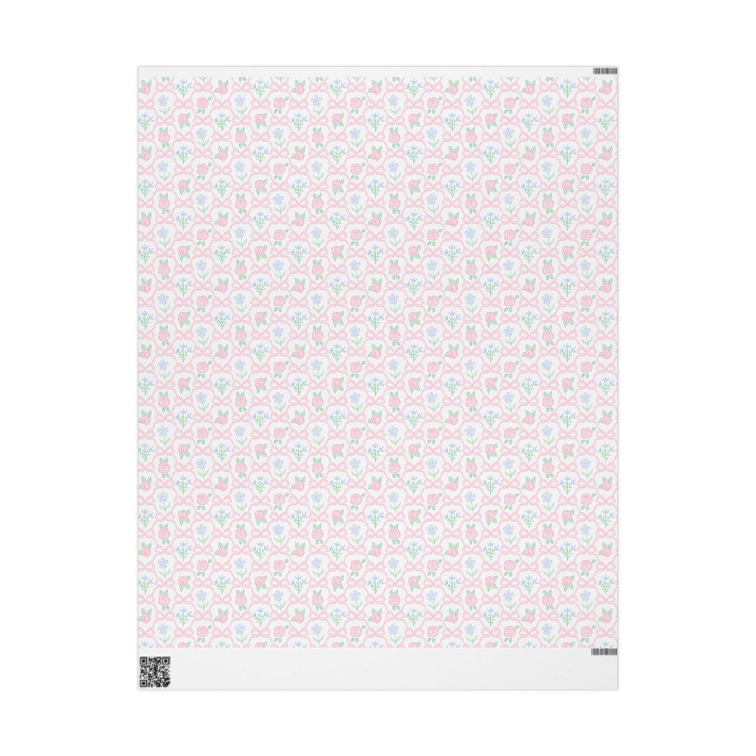 Preppy Ribbonerie Floral Wrapping Paper