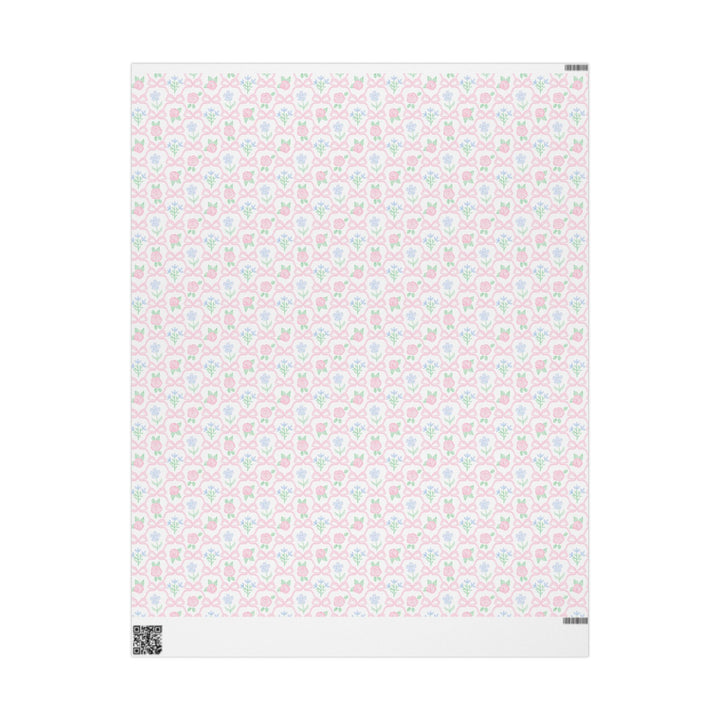 Preppy Ribbonerie Floral Wrapping Paper