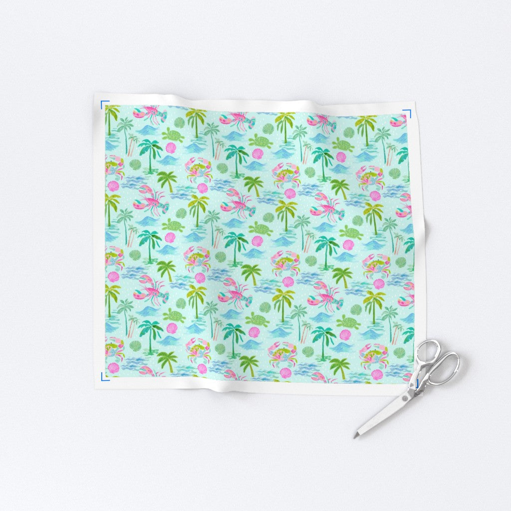 Preppy Beach Vibes Printed Fabric
