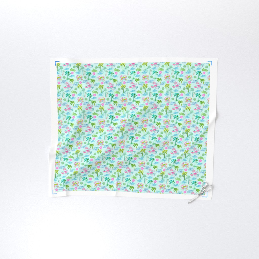 Preppy Beach Vibes Printed Fabric