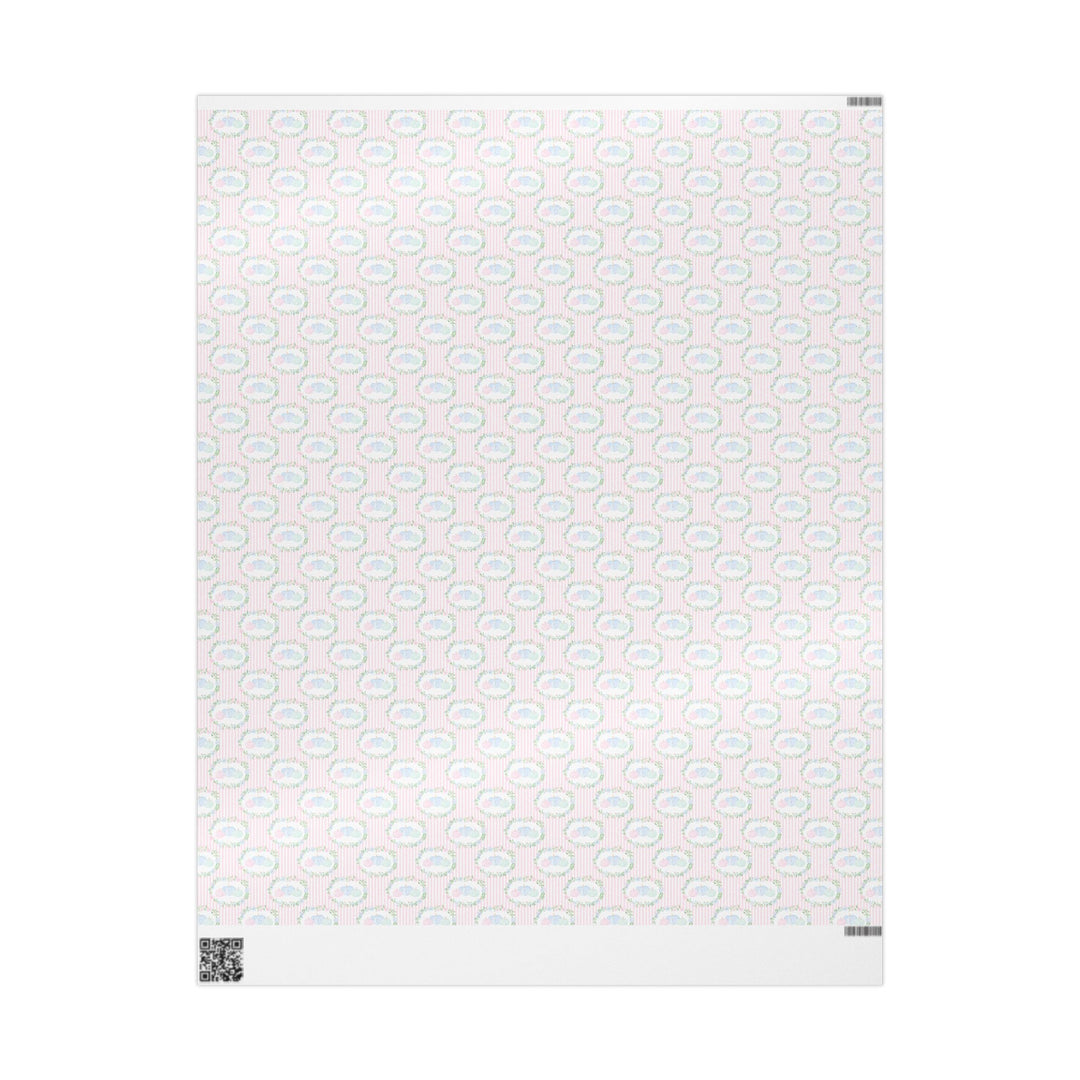 Floral Pastel Pumpkisns Wrapping Paper Roll — Pastel Gift Wrap