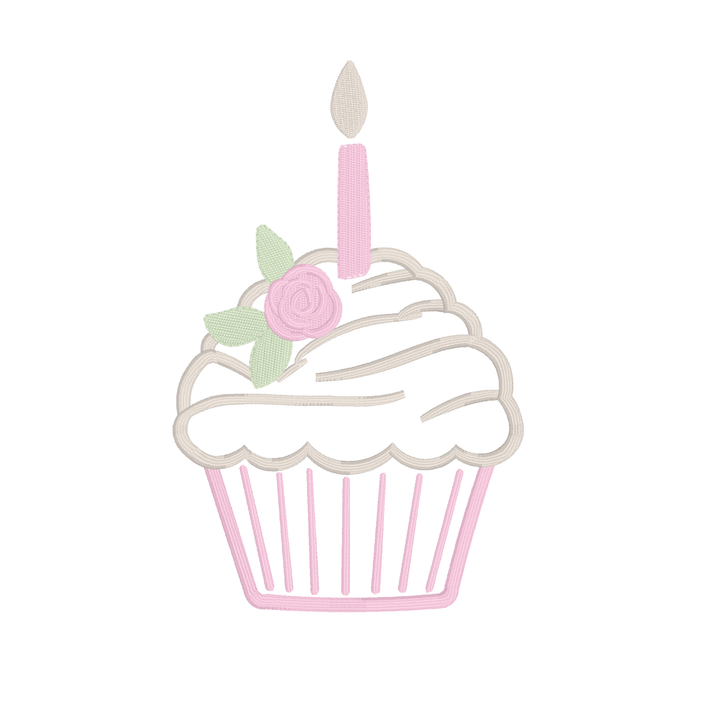 Preppy Cupcake Applique