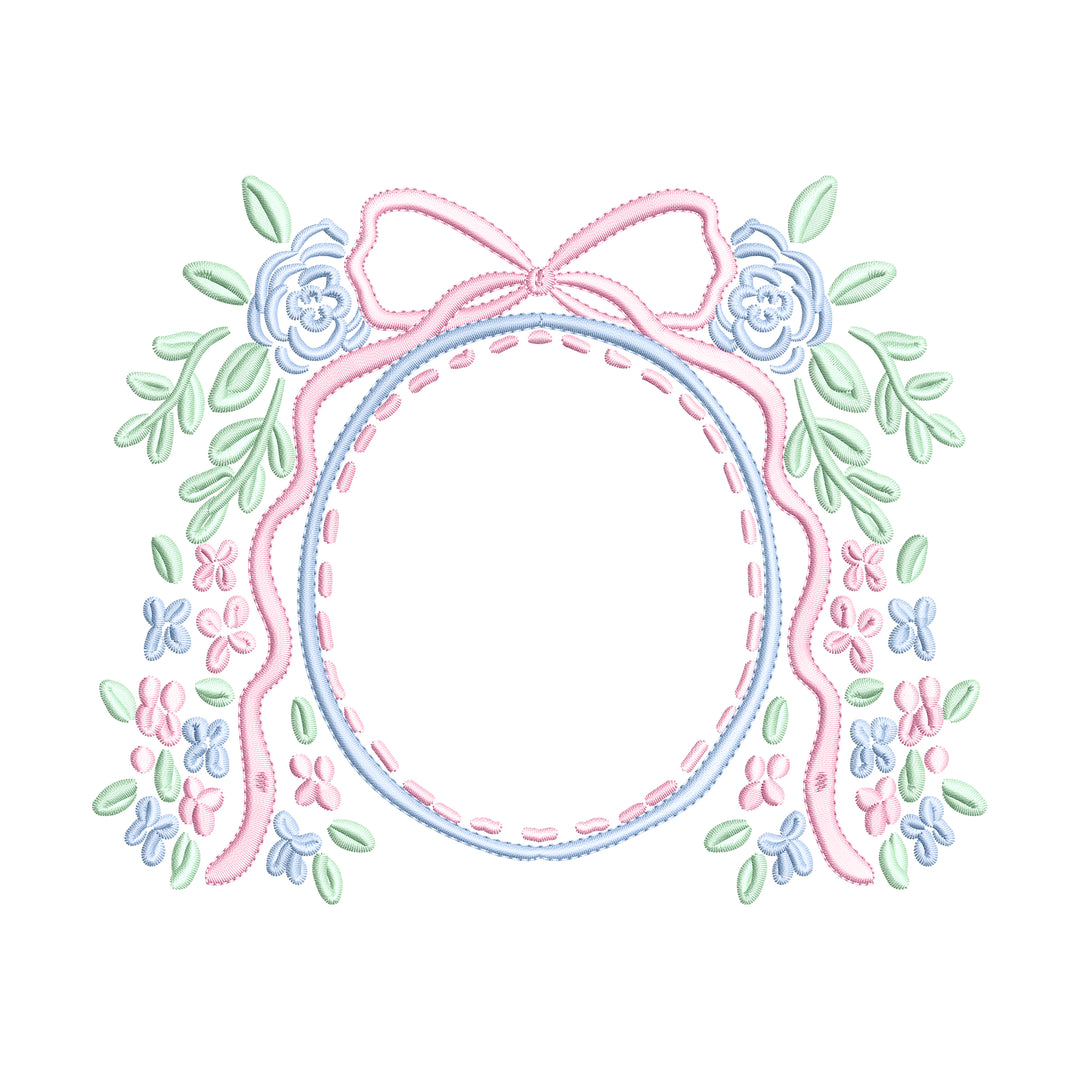 Floral Bow Crest Ribbon