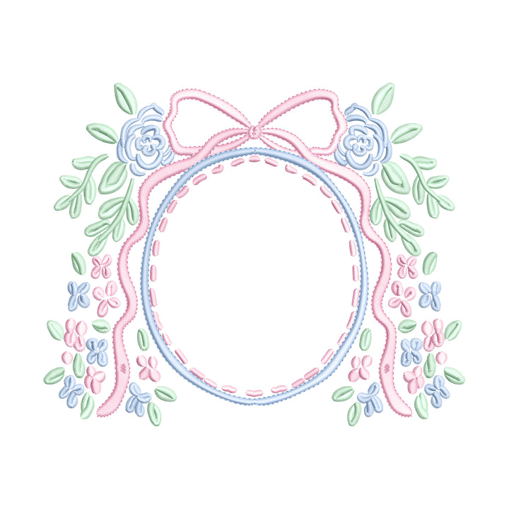 Floral Bow Crest Ribbon