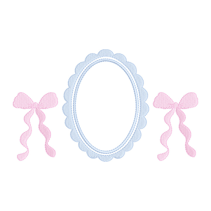 Scallop Frame Bows