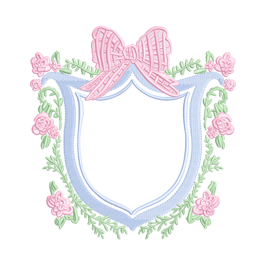 Floral Bow Crest