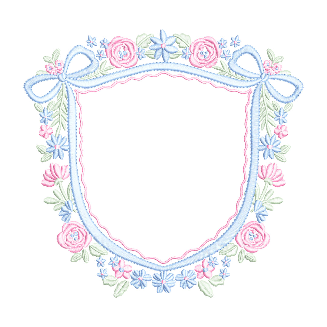 Floral Bow Crest