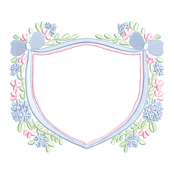 Floral Bow Double Bow Crest