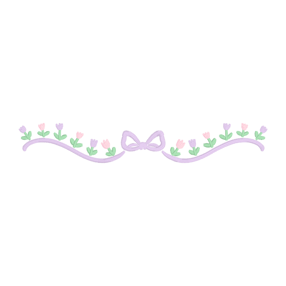 Spring Bow With Tulips