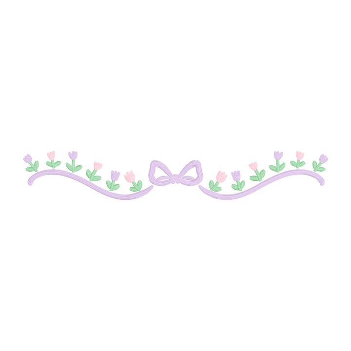 Spring Bow With Tulips