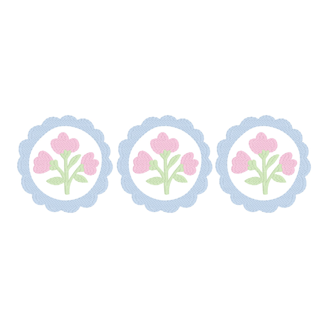 Floral Scallop Frames