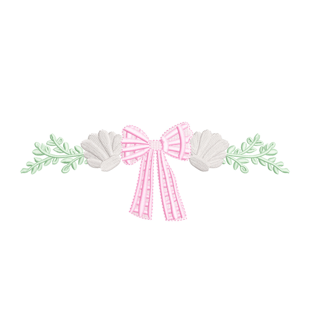 Seashell Beach Gingham Bow