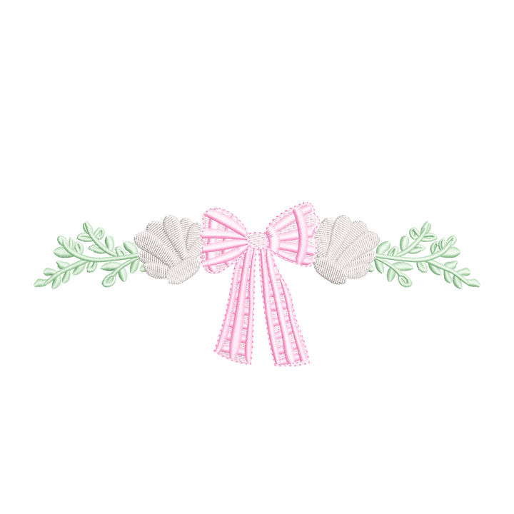 Seashell Beach Gingham Bow