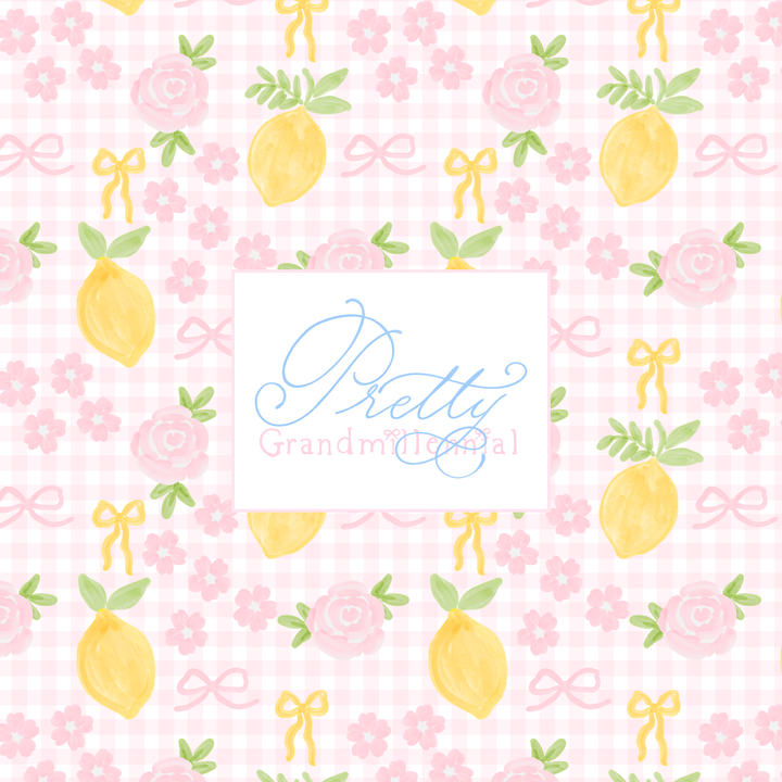 Preppy Lemons Printed Fabric