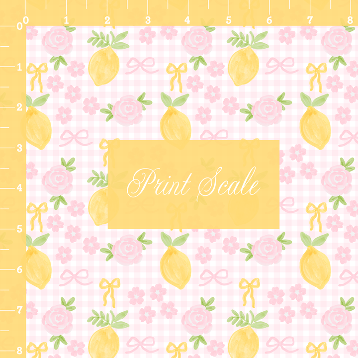 Preppy Lemons Printed Fabric