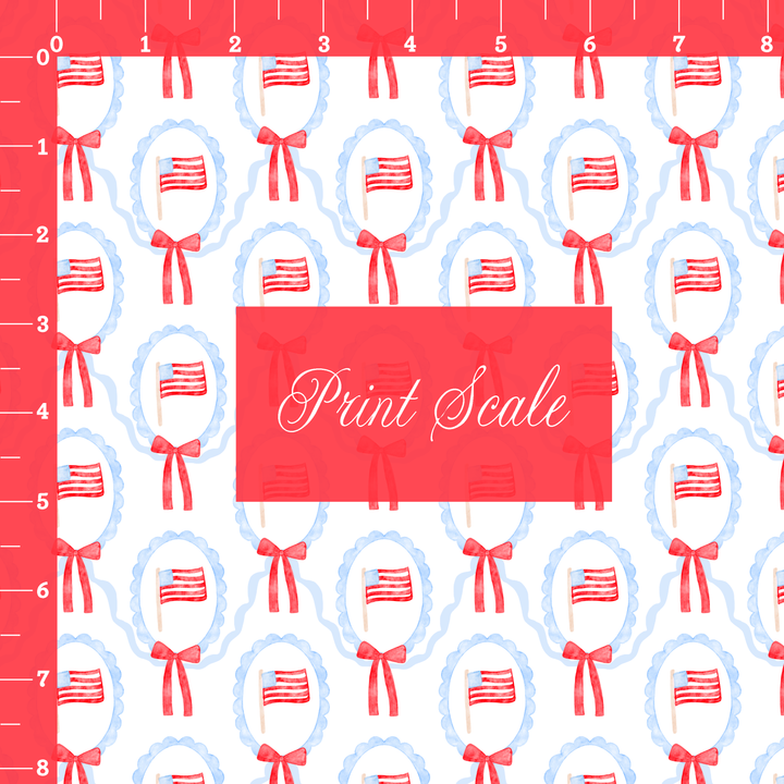 Patriotic Bows and Flags