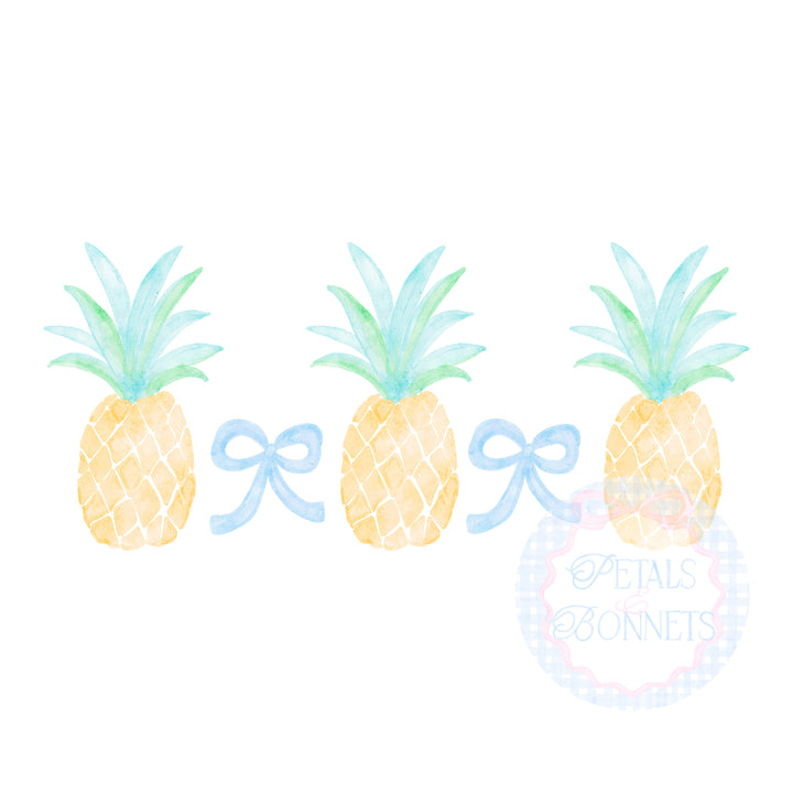Pineapple and Bows PNG SVG Design