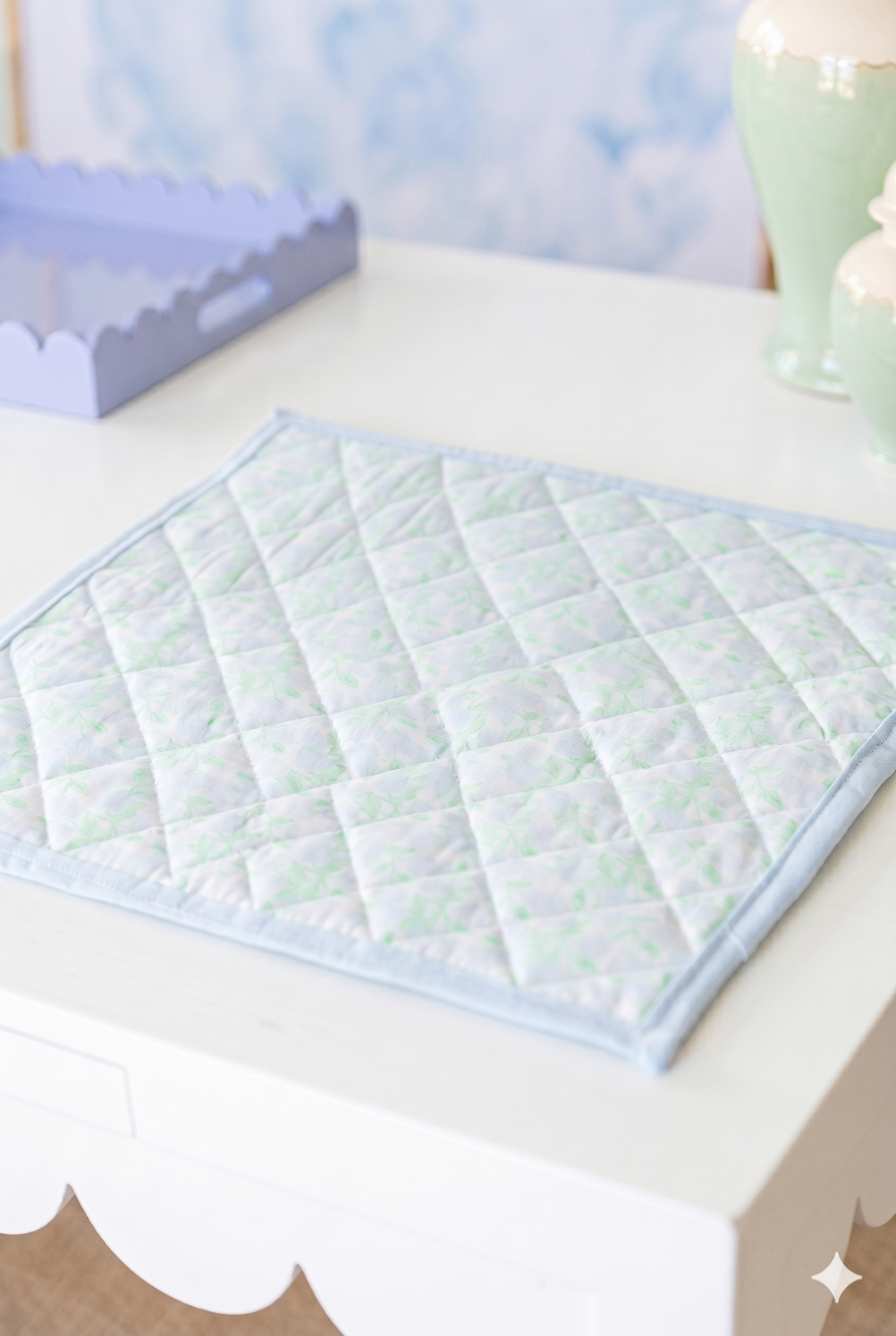 Hydrangea Quilted Large Potholder