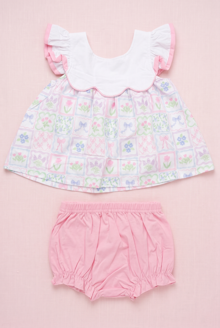 Preppy Patchwork Bloomer Set Pre-Order ETA August