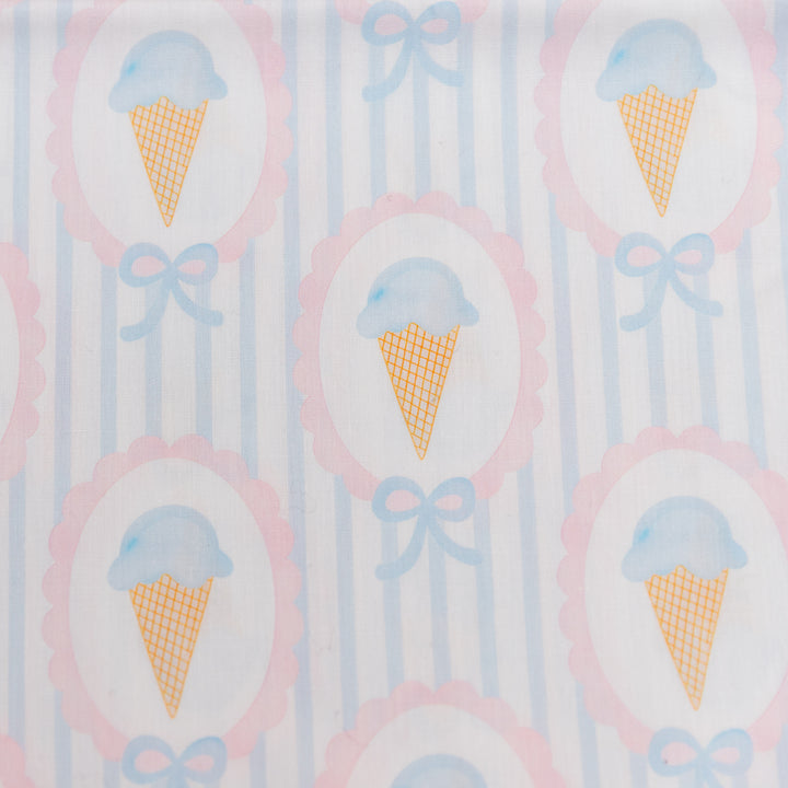 Preppy Ice Cream Cones and Bows with Stripes