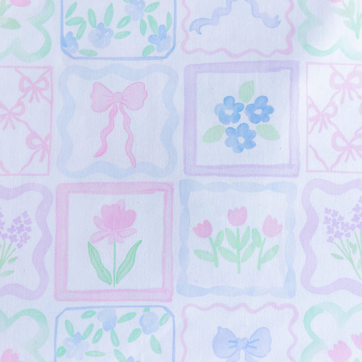 Watercolor Patchwork Cotton Poplin
