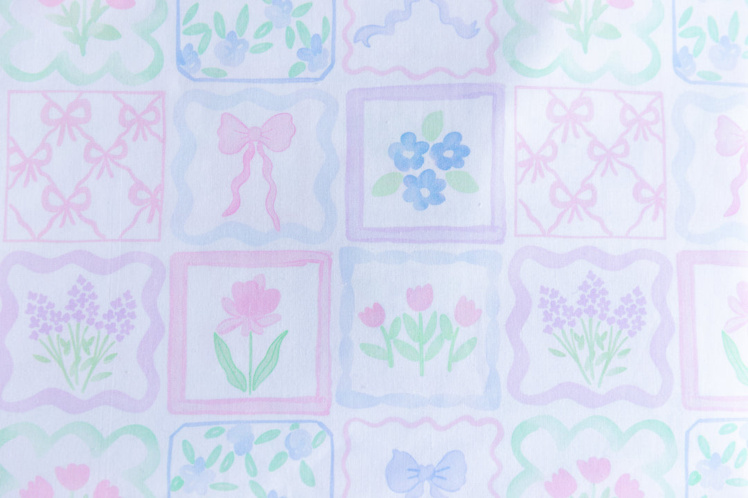 Watercolor Patchwork Cotton Poplin