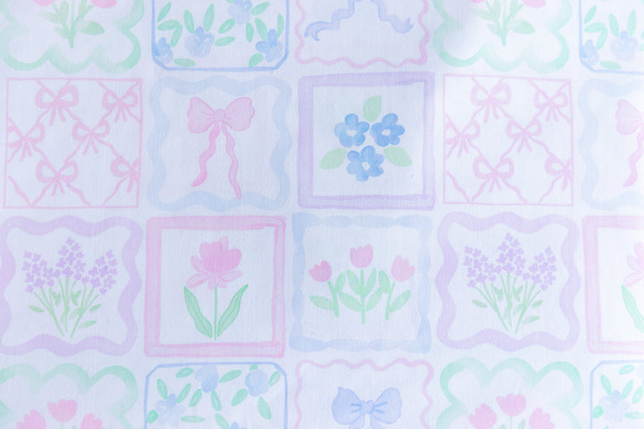 Watercolor Patchwork Cotton Poplin