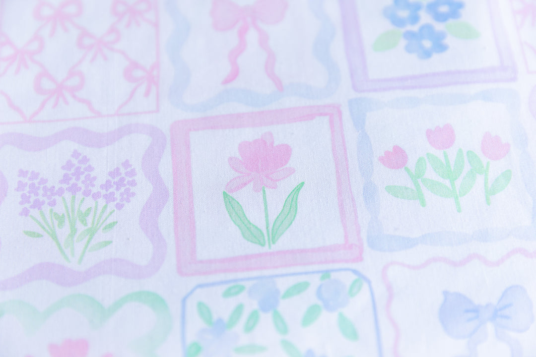 Watercolor Patchwork Cotton Poplin