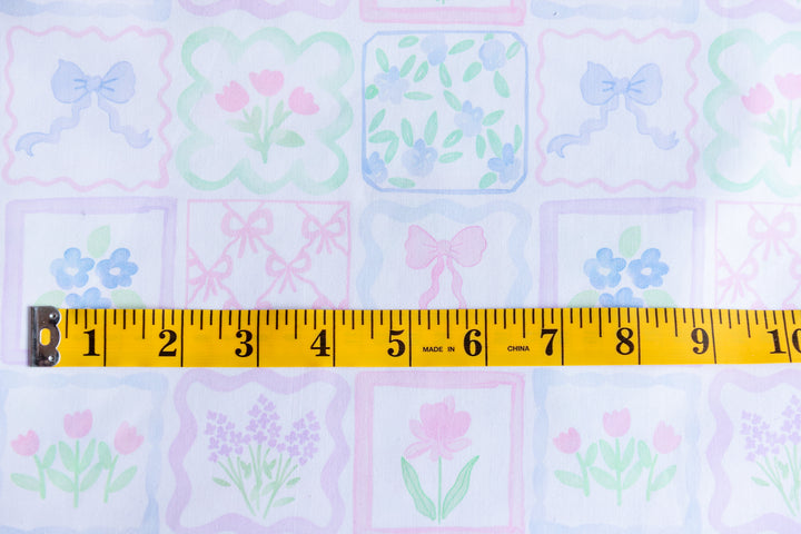 Watercolor Patchwork Cotton Poplin