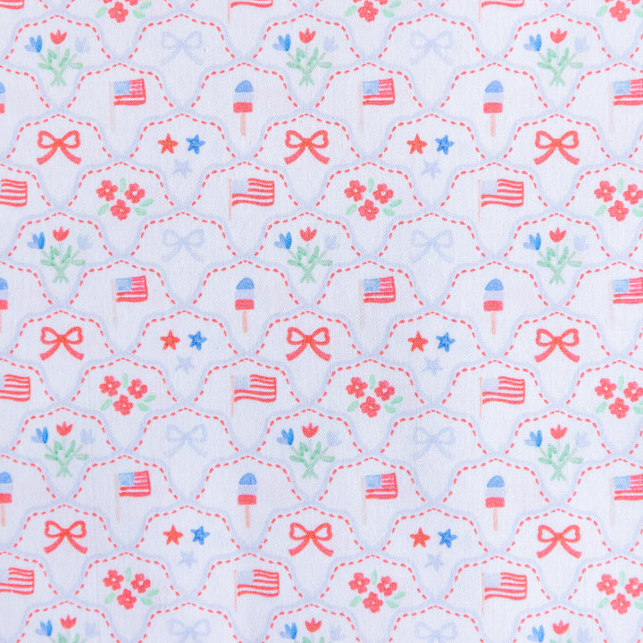 Preppy 4th of July Cotton Poplin