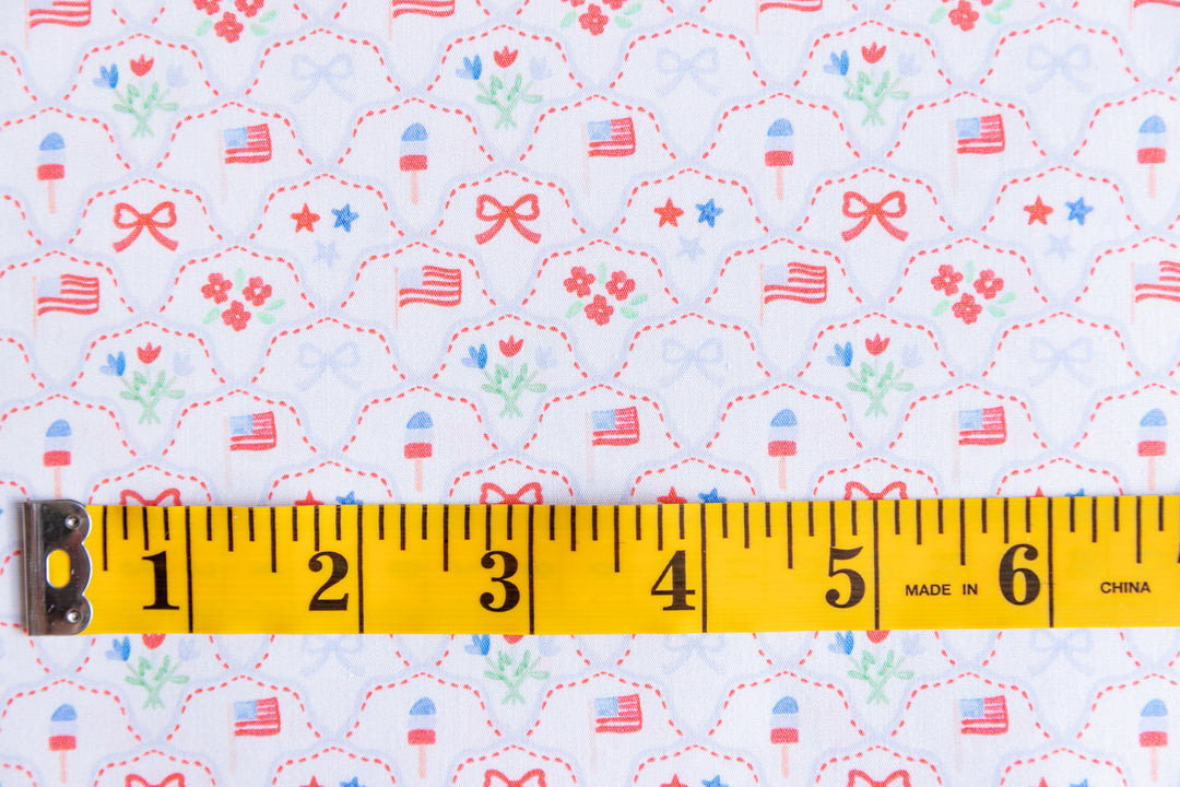 Preppy 4th of July Cotton Poplin
