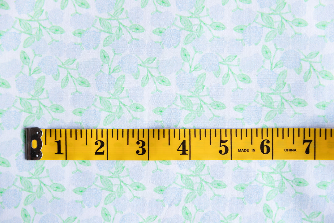 Preppy Hydrangea Cotton Poplin
