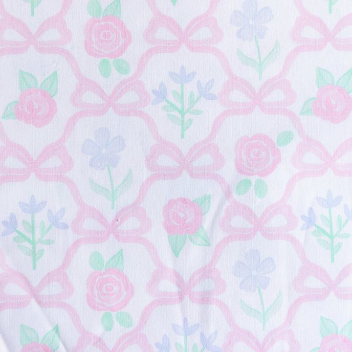 Pink Ribbonerie and Floral Cotton Poplin