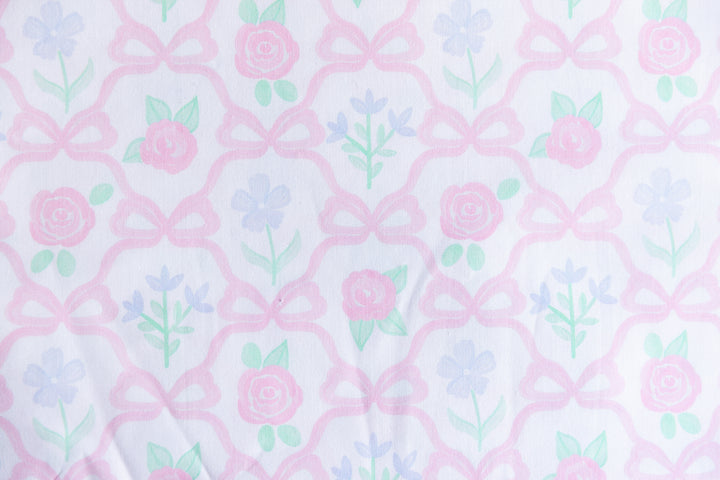 Pink Ribbonerie and Floral Cotton Poplin
