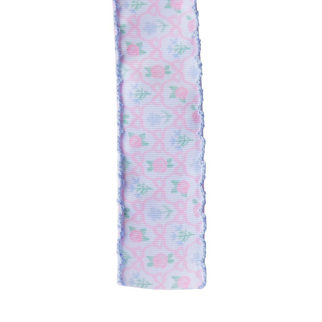 Preppy Ribbonerie Floral Ribbon Scallop Edge