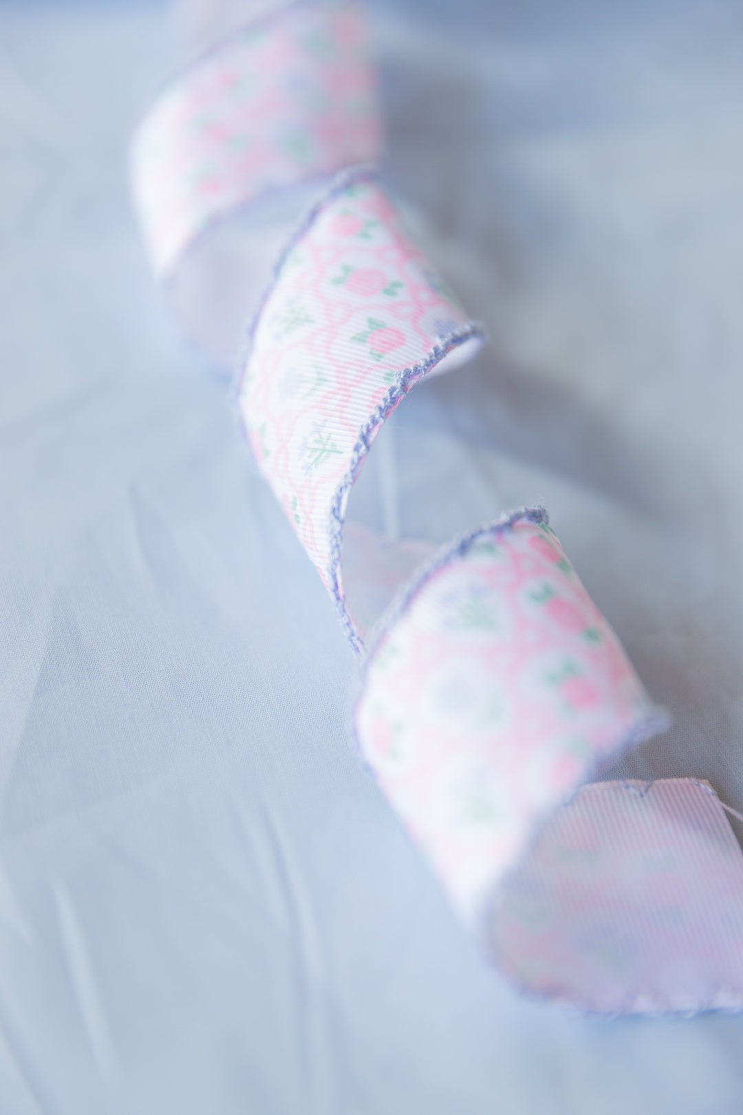 Preppy Ribbonerie Floral Ribbon Scallop Edge