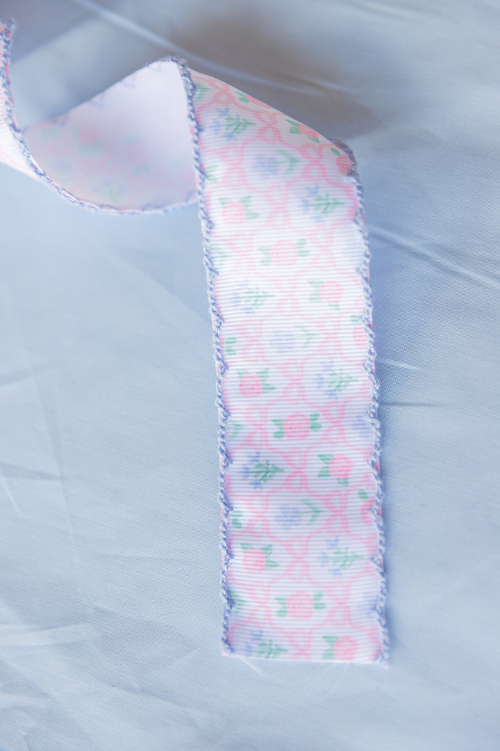 Preppy Ribbonerie Floral Ribbon Scallop Edge