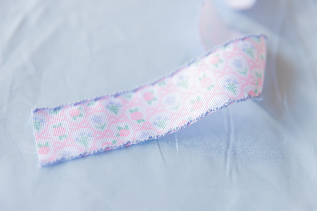 Preppy Ribbonerie Floral Ribbon Scallop Edge