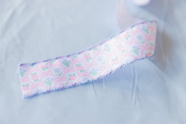 Preppy Ribbonerie Floral Ribbon Scallop Edge