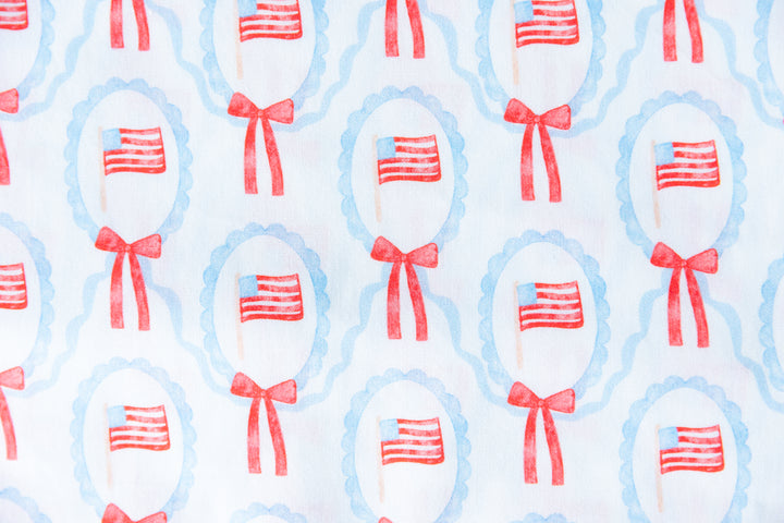 4th of July Bows Cotton Poplin