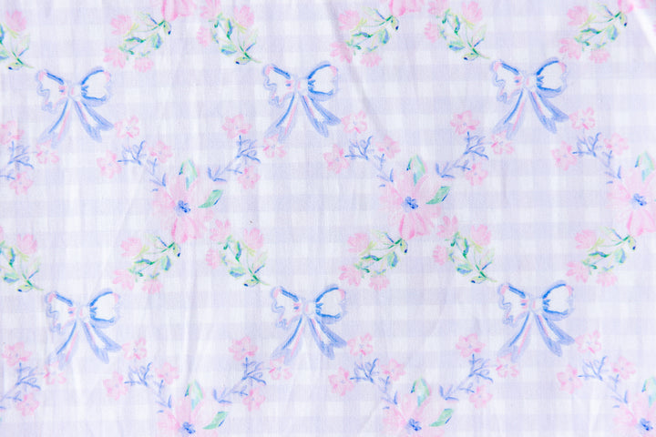 Bows and Floral Cotton Poplin