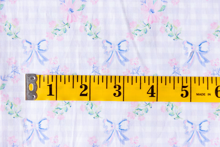 Bows and Floral Cotton Poplin
