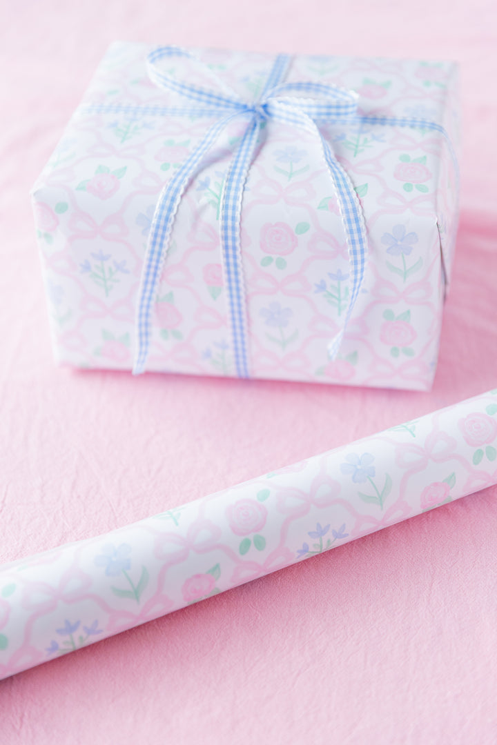 Preppy Ribbonerie Floral Wrapping Paper